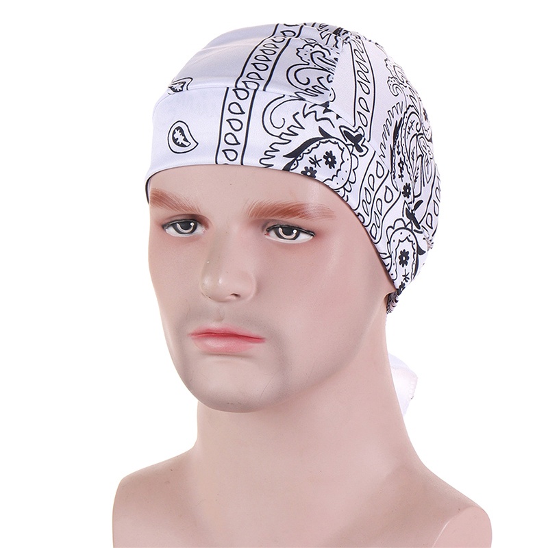 Bbyter Mũ Trùm Đầu Bandana Bằng Cotton Có Thể Điều Chỉnh Hóa Trang Đầu Lâu Doo Rags