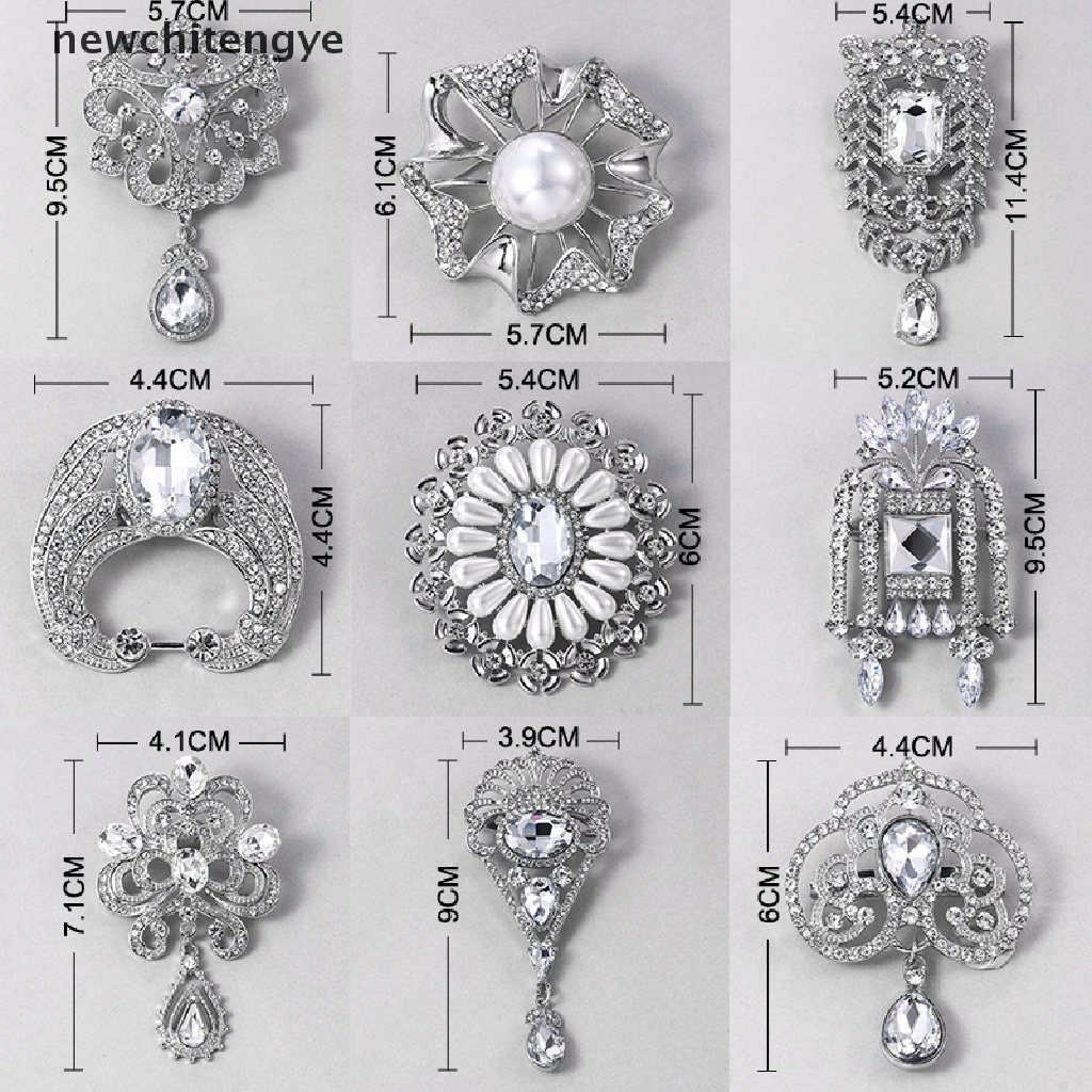 Ghim Cài Áo Hình Giọt Nước Đính Đá Pha Lê Phong Cách Vintage Thời Trang Cho Nữ