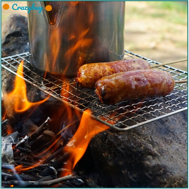 Cr Vỉ Nướng Bbq Hình Vuông Có Thể Tái Sử Dụng Tiện Lợi