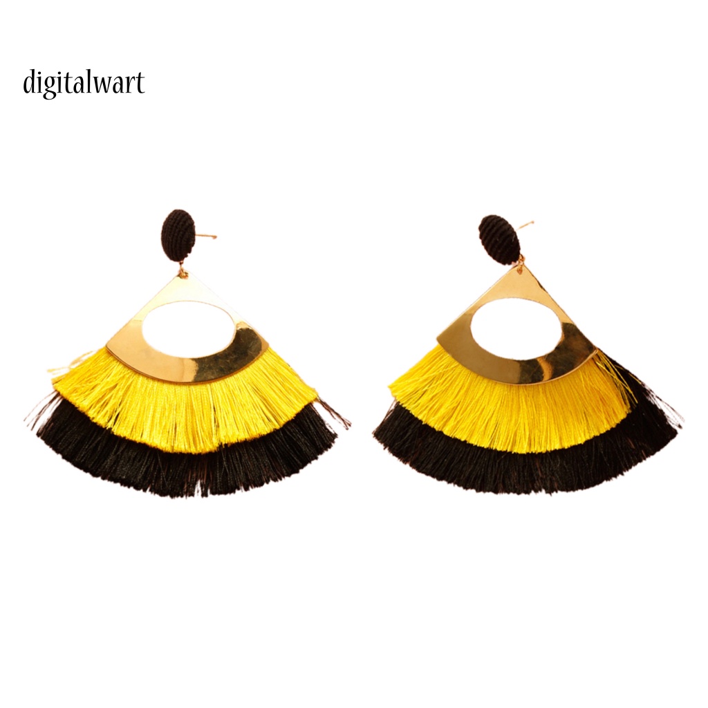 Kỹ Thuật Số| 1 Đôi Bông Tai Tua Rua Dáng Dài Phong Cách Bohemian Thời Trang Cho Nữ