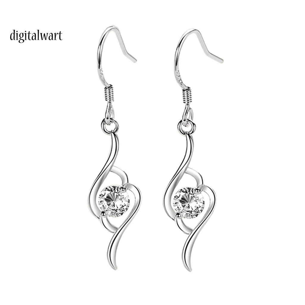 Kỹ Thuật Số| 1 Đôi Bông Tai Đính Đá Lấp Lánh Chất Lượng Cao Dành Cho Nữ