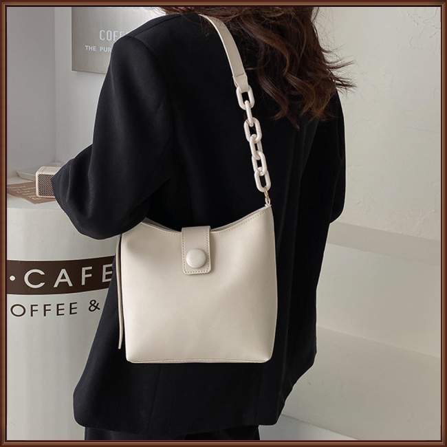 Túi Xách Da Đeo Vai Đa Năng Có Khóa Kéo Thời Trang Cho Nữ