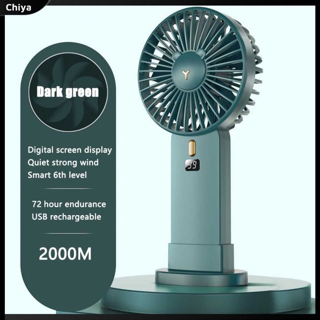 Quạt Mini Cầm Tay Màn Hình Led Sạc Cổng Usb Tiện Dụng Và Bền
