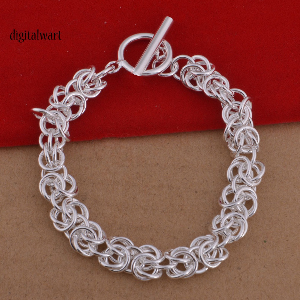 Kỹ Thuật Số| Vòng Tay Mạ Bạc Thiết Kế Tối Giản Cho Nữ