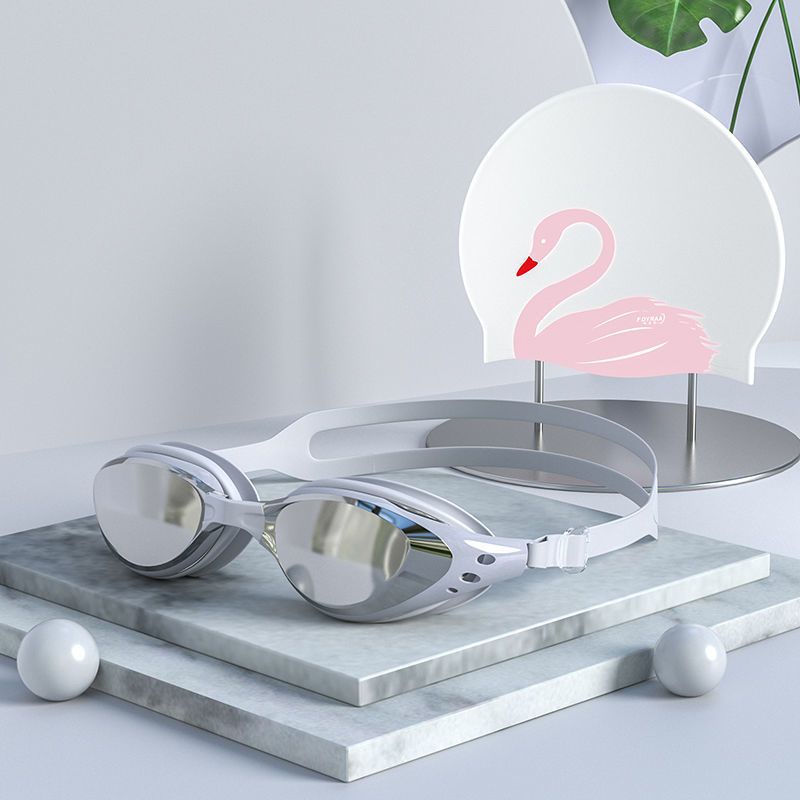 Bộ Kính Bơi + Mũ Bơi Chuyên Nghiệp HD Chống Sương Mù & Nước Cho Nam & Nữ