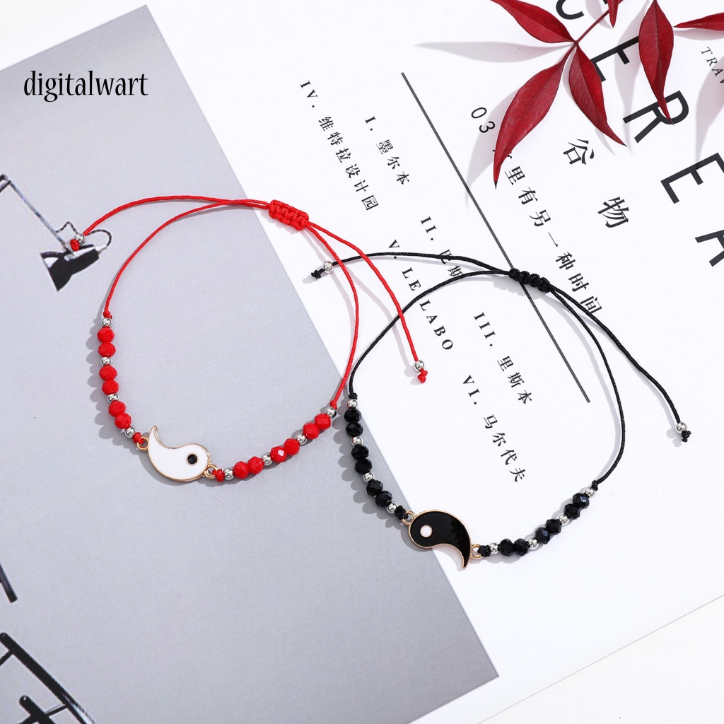 Kỹ Thuật Số| Set 12 Vòng Tay Dây Bện Thủ Công Có Thể Điều Chỉnh Trang Trí Mắt Bắt Kem Phong Cách Thái Cực Quyền Thời Trang Cho Nữ