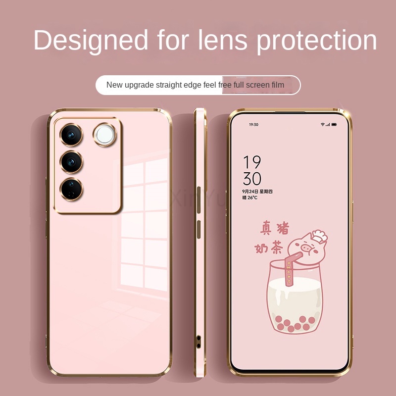 Ốp Điện Thoại Mạ Viền Silicon Sang Trọng Cho Samsung M54 5G M14 M04 M53 M33 M23 M32 M13 M52 M32 M22