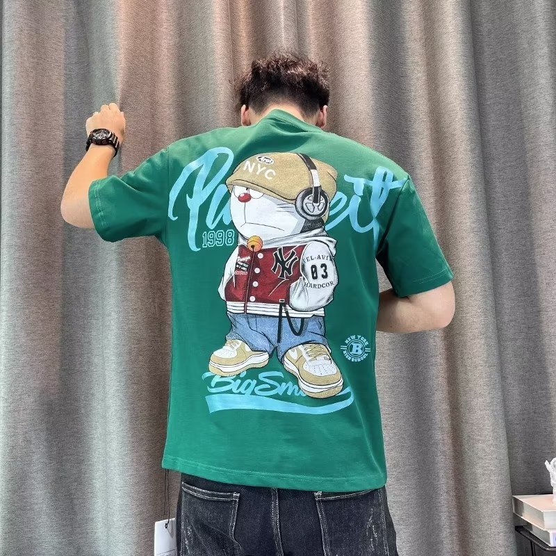 Áo Thun Cotton Trơn Tay Ngắn In Chữ Phong Cách Hip Hop Đường Phố Thời Trang Mùa Hè Cho Nam Giới Size S-5XL