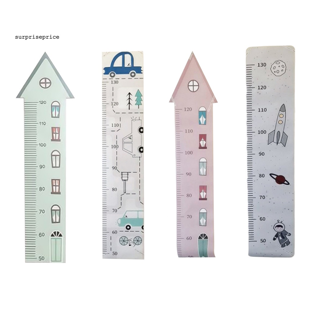 Sticker Dán Tường Đo Chiều Cao Cho Bé Hình Động Vật Hoạt Hình Dễ Thương