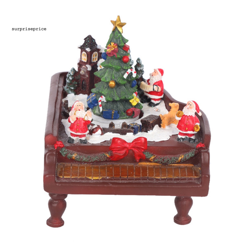 Spa Đồ Trang Trí Giáng Sinh Kiểu Đàn Piano Bằng Nhựa Phát Quang Chống Vỡ