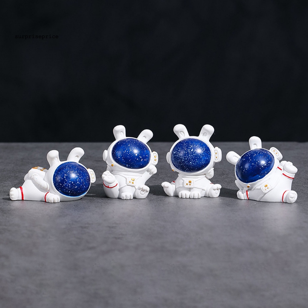 Mô Hình Phi Hành Gia Hoạt Hình Bằng Nhựa Resin Nhỏ Gọn Sáng Tạo Trang Trí Không Gian