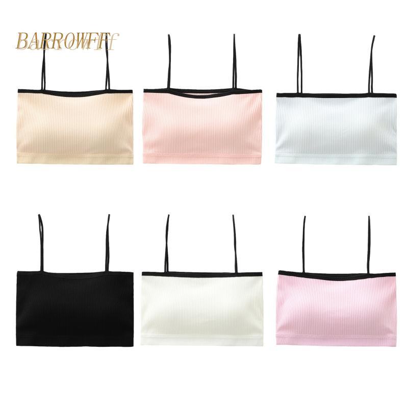 Brroa Áo Lót Dạng Ống Hai Dây Có Đệm Ngực Màu Sắc Tương Phản Dành Cho Nữ Tuổi Teen