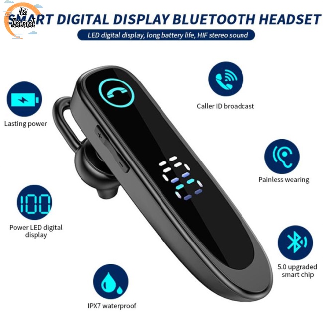 Tai Nghe Bluetooth 5.0 Không Dây A20 Chống Nước Ipx7 Có Màn Hình Hiển Thị Kỹ Thuật Số