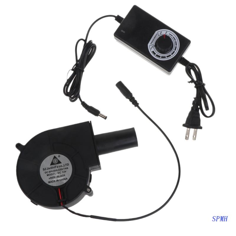 Quạt Thổi Khí Nướng BBQ PWM 9733 97x97x33mm 12V 2A 100-240V AC