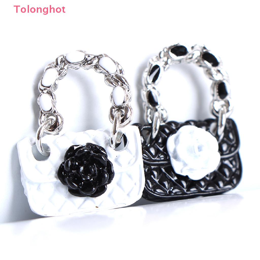 Set 2 Túi Xách Da Đeo Vai Thời Trang Cho Búp Bê 1: 6 1: 12