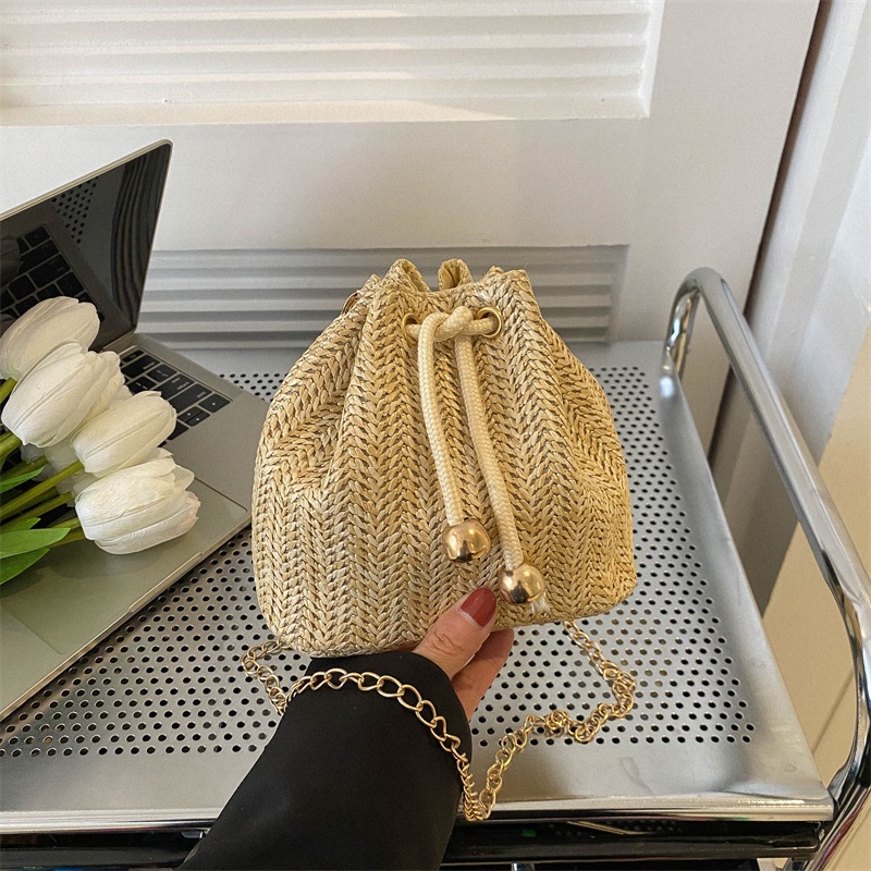 Túi Đeo Vai Dây Rút Cỡ Nhỏ Thời Trang Mùa Xuân 2023 Cho Nữ