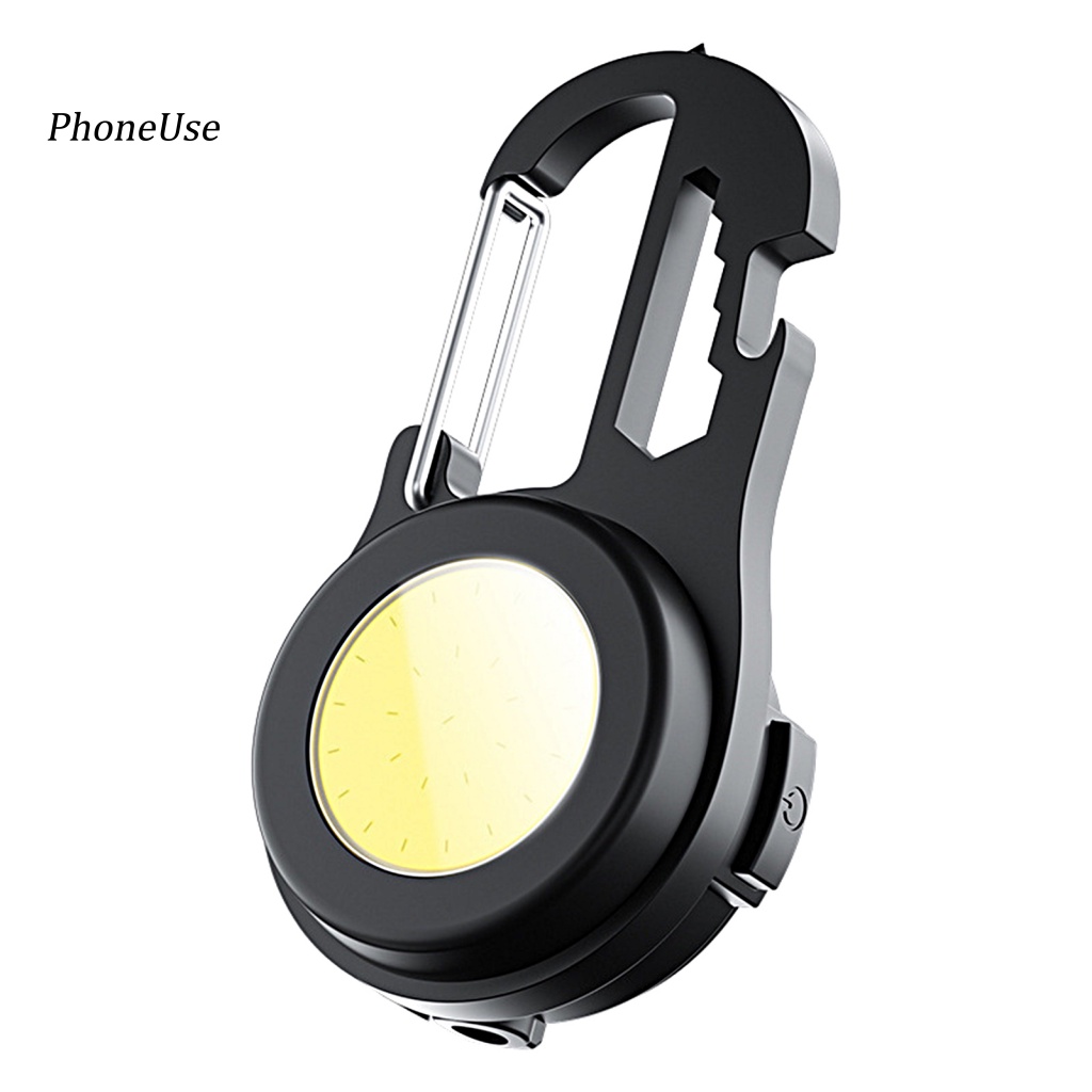 Pu 1 Bộ Đèn Pin Mini 4 Chế Độ Kèm Móc Khóa Và Cáp Sạc USB Tiện Dụng