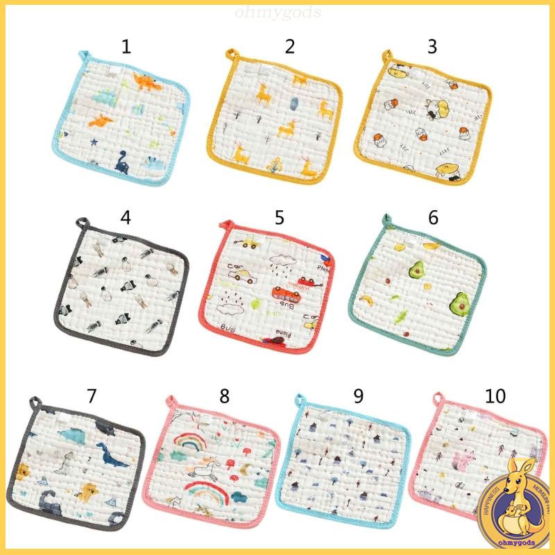 Omg * Khăn Lau Mặt Vải Cotton Thấm Hút Mồ Hôi Siêu Thấm Hút Dành Cho Bé Trai Bé Gái Dia