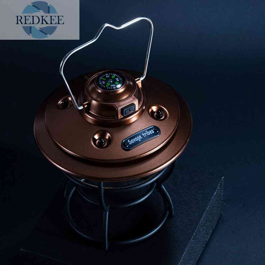 Đèn Cắm Trại 3 Bánh Răng Phong Cách Retro