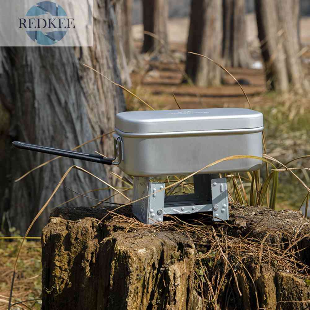 Hộp Đựng Thức Ăn Trưa 650ml Bằng Hợp Kim Nhôm Tiện Dụng Mang Theo Du Lịch Cắm Trại