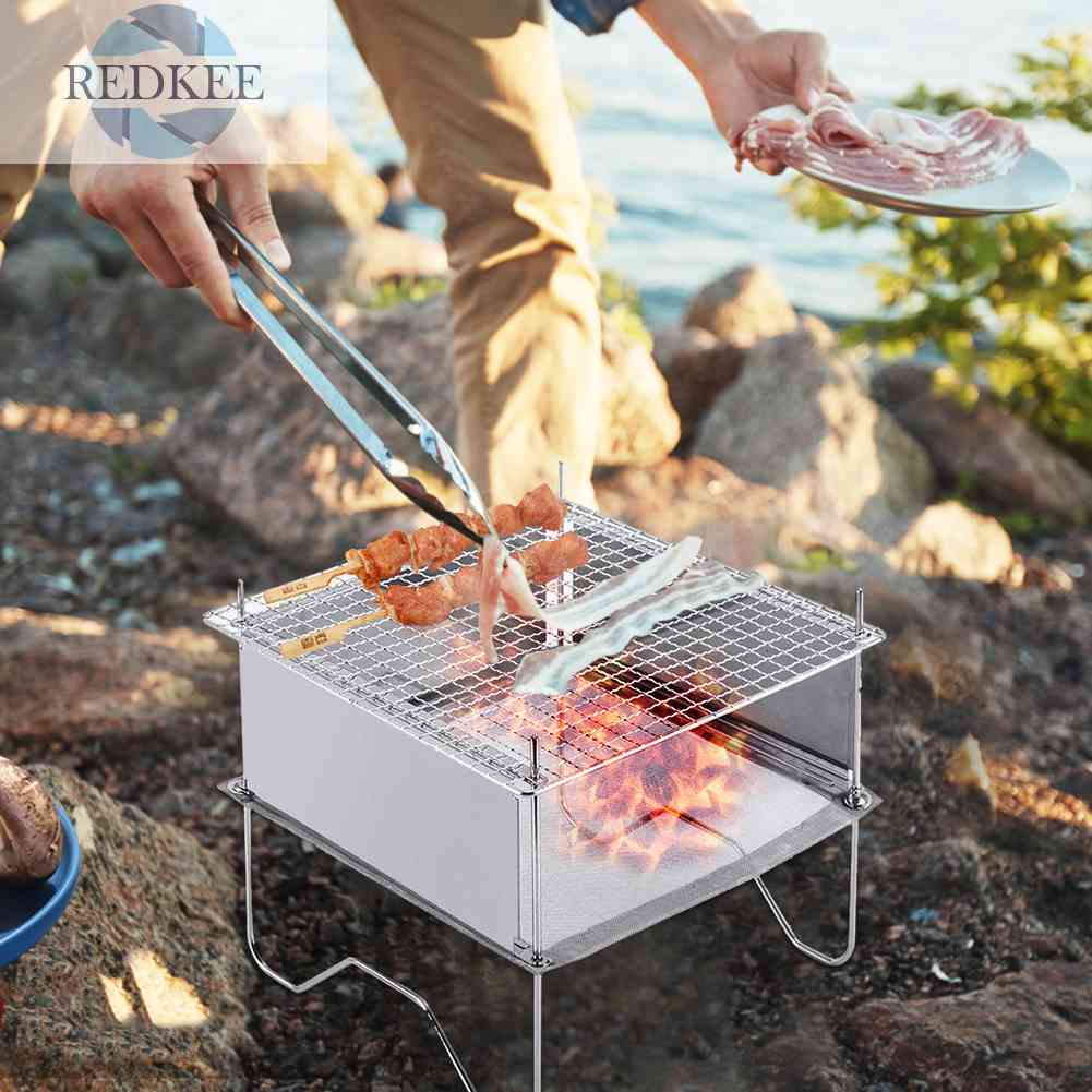 Bếp Lửa Củi Gấp Gọn Tiện Dụng Cho Hoạt Động Cắm Trại Ngoài Trời