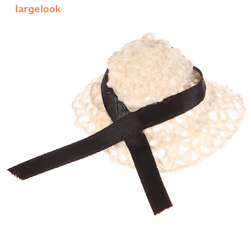 Mũ Rơm Đan Thắt Nơ Dễ Thương Trang Trí Nhà Búp Bê