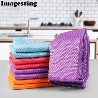 Microfiber Cleaning Towel Absorbable Glass Kitchen Cleaning Cloth Wipes Table Window Car Dish Towel Rag