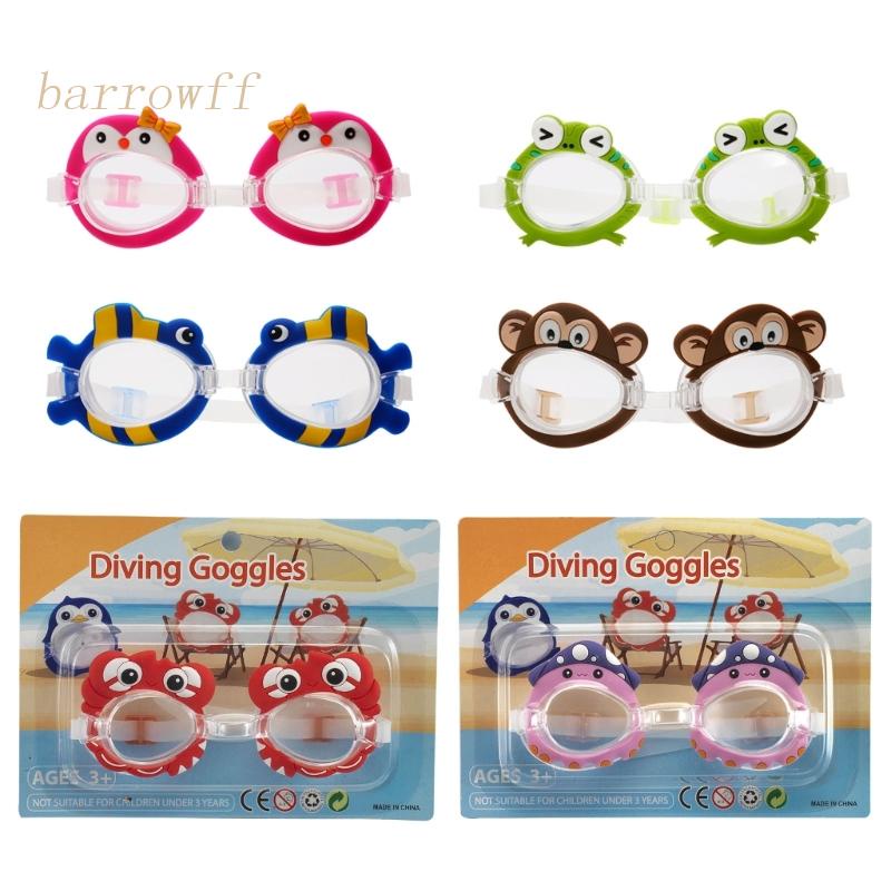Kính Bơi Chống Sương Mù Không Bị Rò Rỉ Họa Tiết Hoạt Hình Dành Cho Trẻ Em