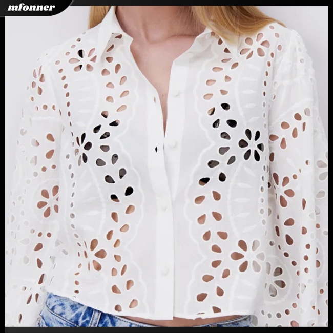 Áo Khoác Cardigan Tay Dài Phồng Thêu Họa Tiết Màu Sắc Thời Trang Cho Nữ