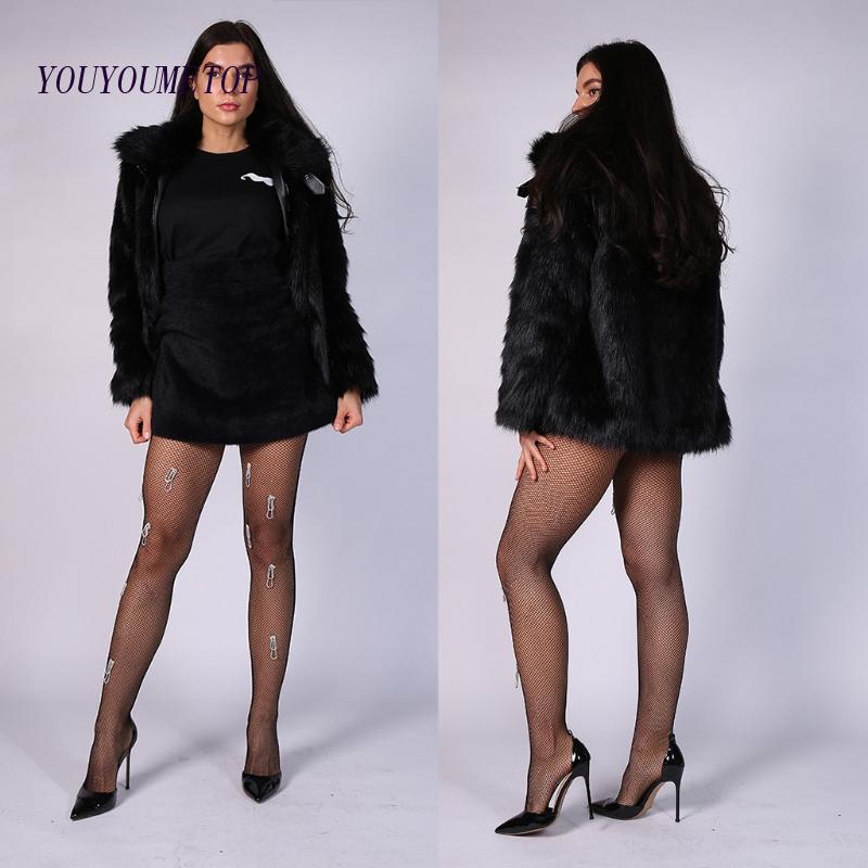 Youyo Quần Tất Lưới Rỗng Đính Kim Cương Giả Lấp Lánh Gợi Cảm Cho Nữ