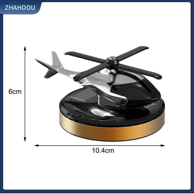 ☃Nhà Cửa☃ Máy Khuếch Tán Tinh Dầu Hình Trực Thăng Xoay Năng Lượng Mặt Trời Trang Trí Nội Thất Xe Hơi