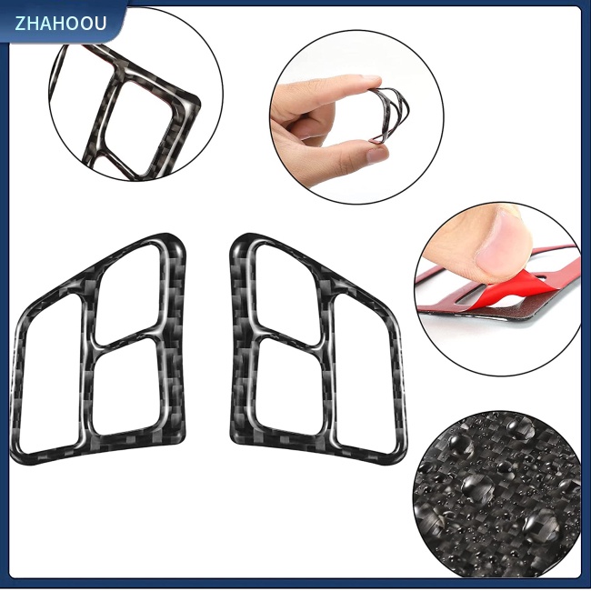 ☃Nhà Cửa☃ Bộ 2 Miếng Dán Khung Vô Lăng Xe Hơi Bmw E90 Old 3 Series Bằng Sợi Carbon