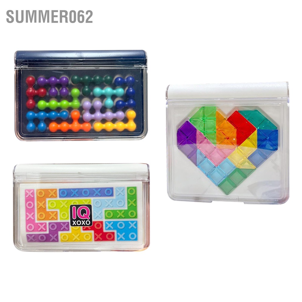 Summer062 Trò chơi xếp hình 1 người 120 Thử thách Khả năng thực hành IQ bằng nhựa bền an toàn cho trẻ em từ 8 tuổi Người lớn