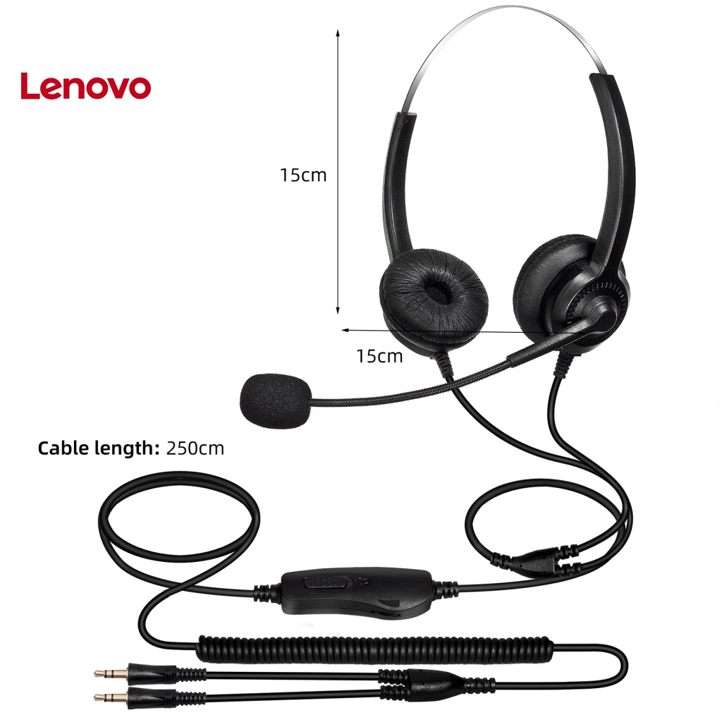 Tai Nghe Điện Thoại Di Động H300D Chống Ồn Thoáng Khí 3.5mm RJ9 Cho Lái Xe Tải Văn Phòng