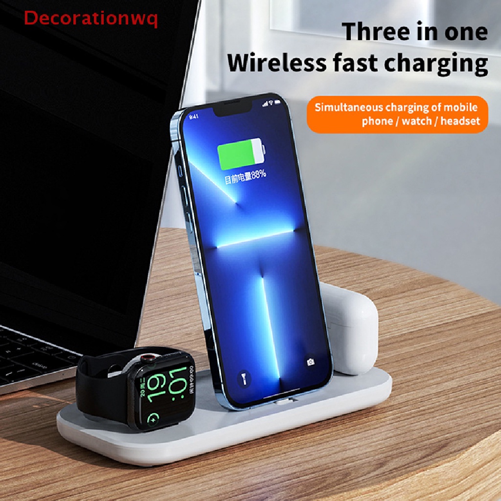 Đế Sạc Nhanh Không Dây Cho iPhone 14 13 12 11 Pro XS MAX Plus / Apple Watch AirPods Pro Mới