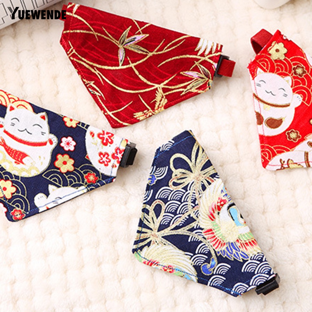 Ye.b Yếm Ăn Hình Tam Giác In Hình Dễ Thương Có Thể Giặt Rửa Cho Cún Cưng Hàng Ngày