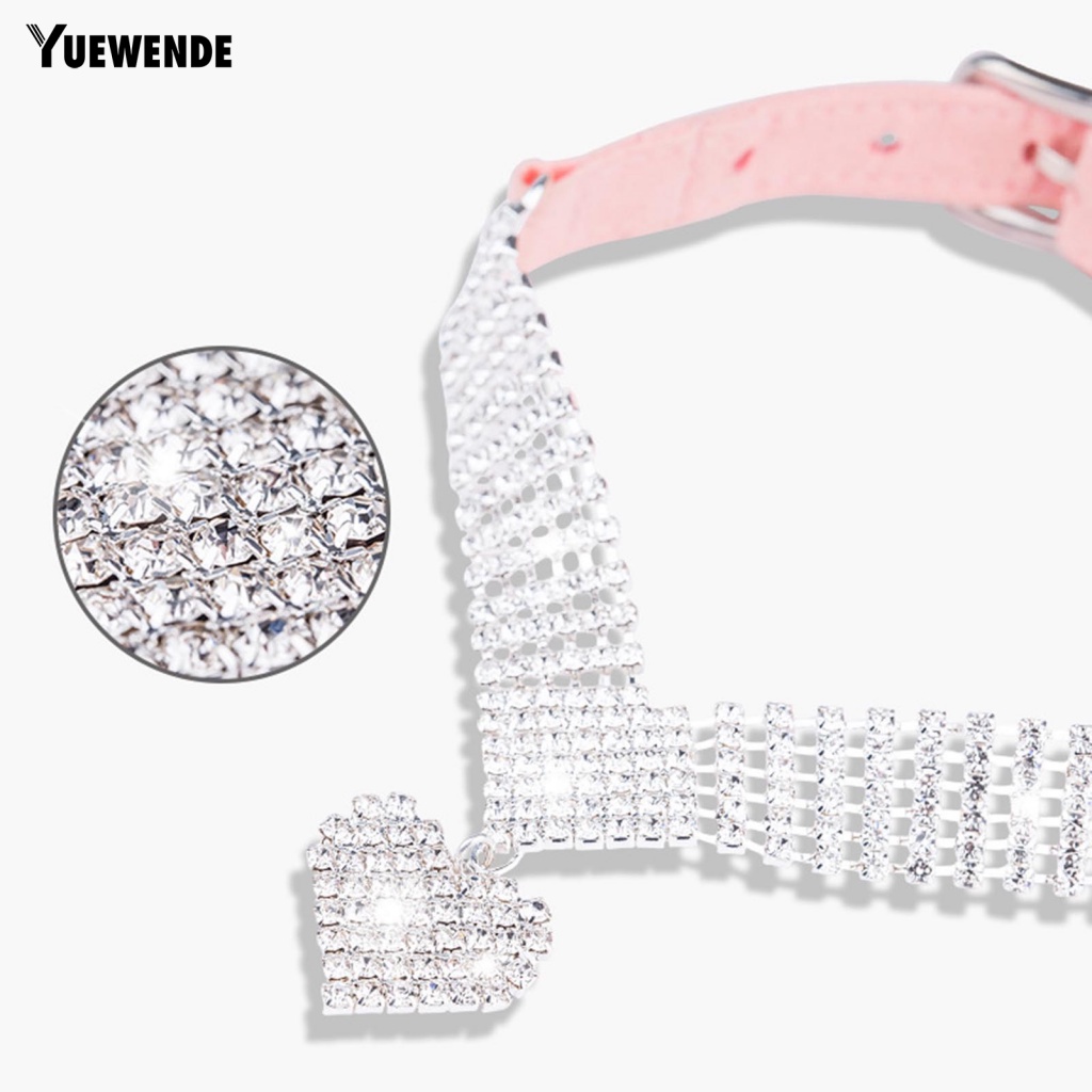 Vòng Cổ YE.B Đính Đá Thời Trang Mùa Xuân Xinh Xắn Cho Thú Cưng