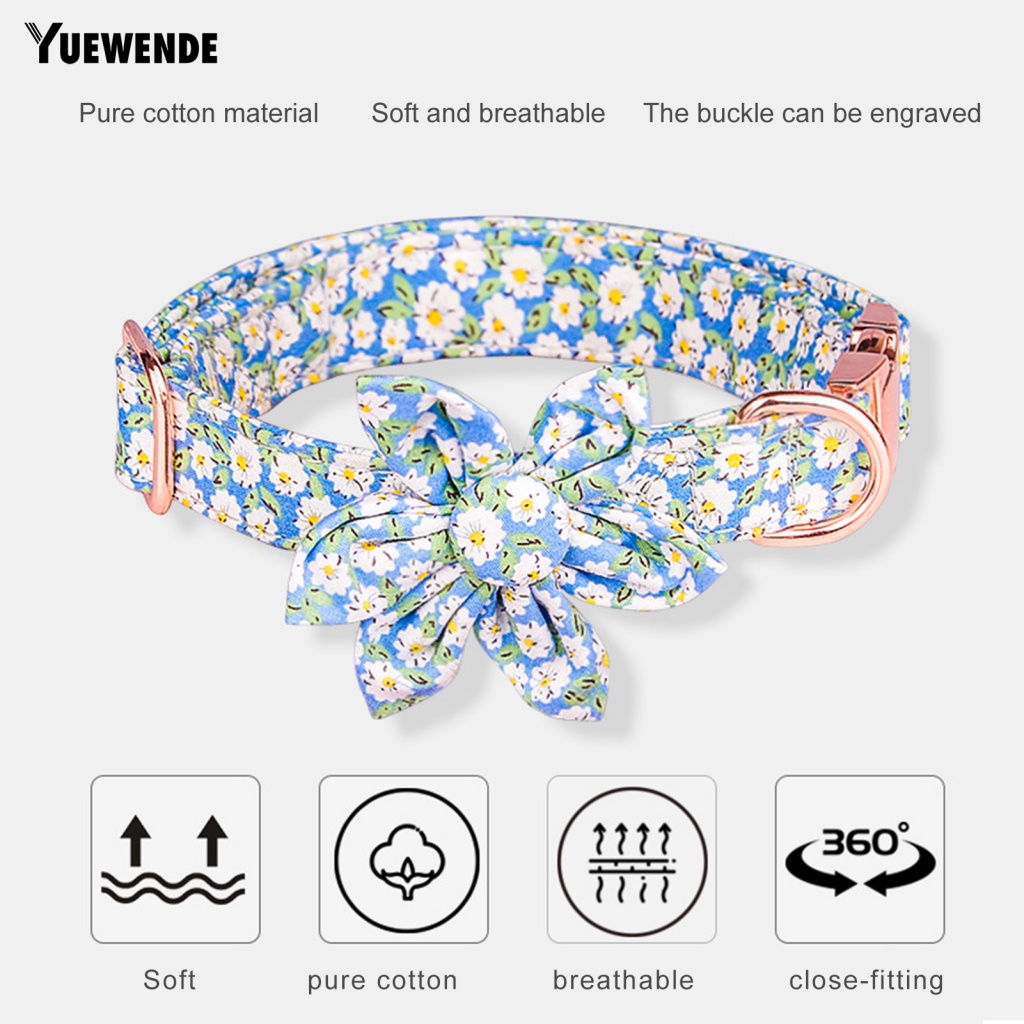 Vòng Cổ Thú Cưng Chống Mài Mòn In Họa Tiết Xinh Xắn