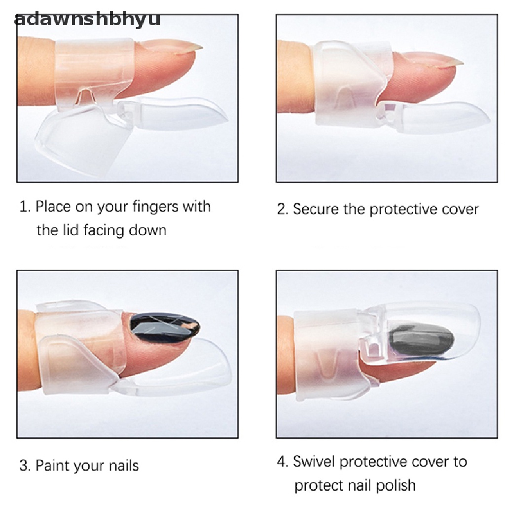 Set 10 Kẹp Nhựa Bảo Vệ Đầu Ngón Tay Khi Trang Trí Nghệ Thuật