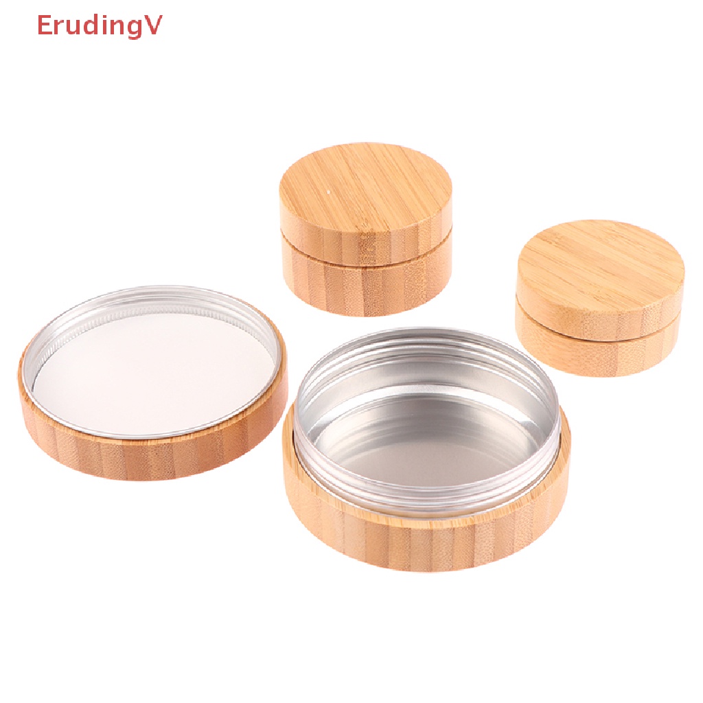 1 Hũ Rỗng Đựng Kem / Mỹ Phẩm Có Nắp Bằng Tre 30 / 50 / 100G