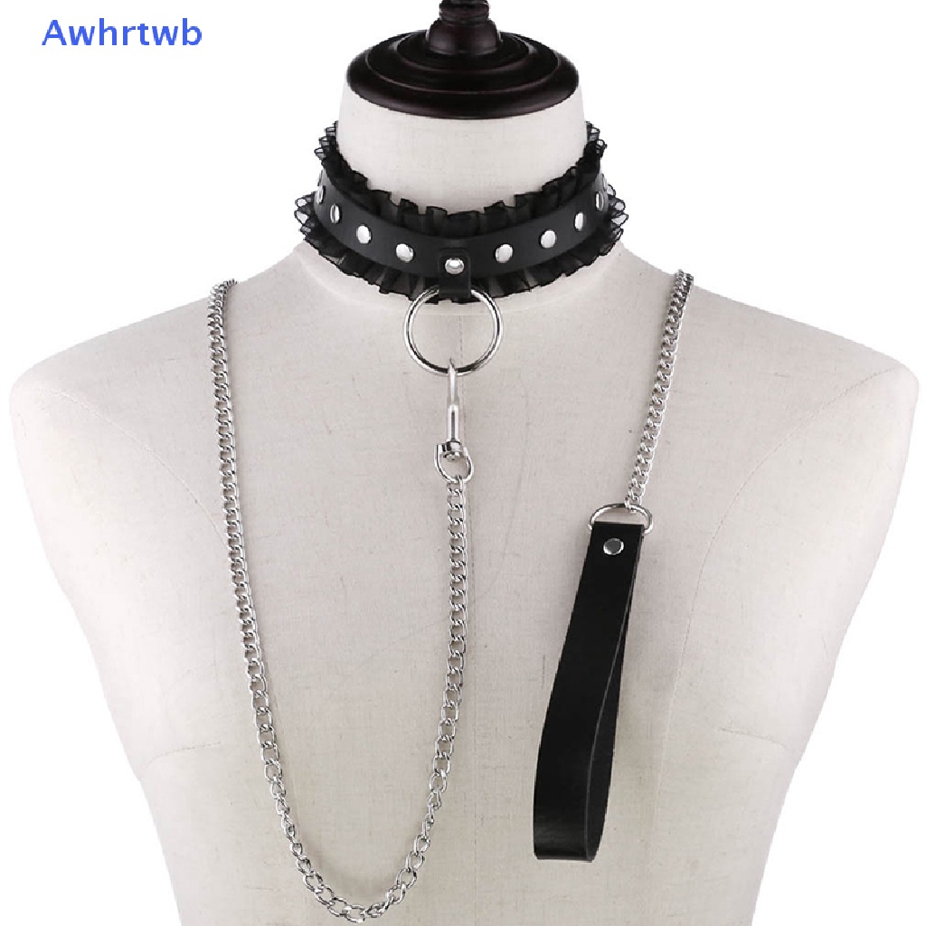 Vòng Cổ Choker Dây Xích Bằng Da Phong Cách Punk Gothic Harajuku Quyến Rũ Cho Nam Nữ Mới