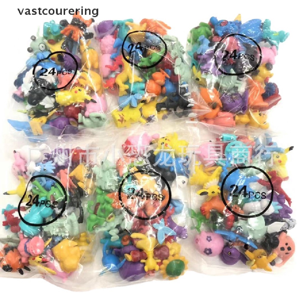 Bộ 24 Mô Hình Thú Pokemon Kích Thước 2.5-3cm