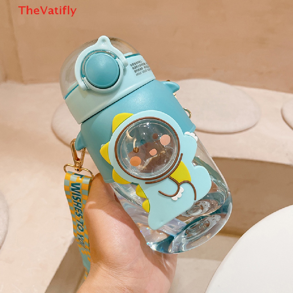 Bình Đựng Nước 700ml Không BPA Chống Rò Rỉ Họa Tiết Hoạt Hình Dễ Thương Cho Bé
