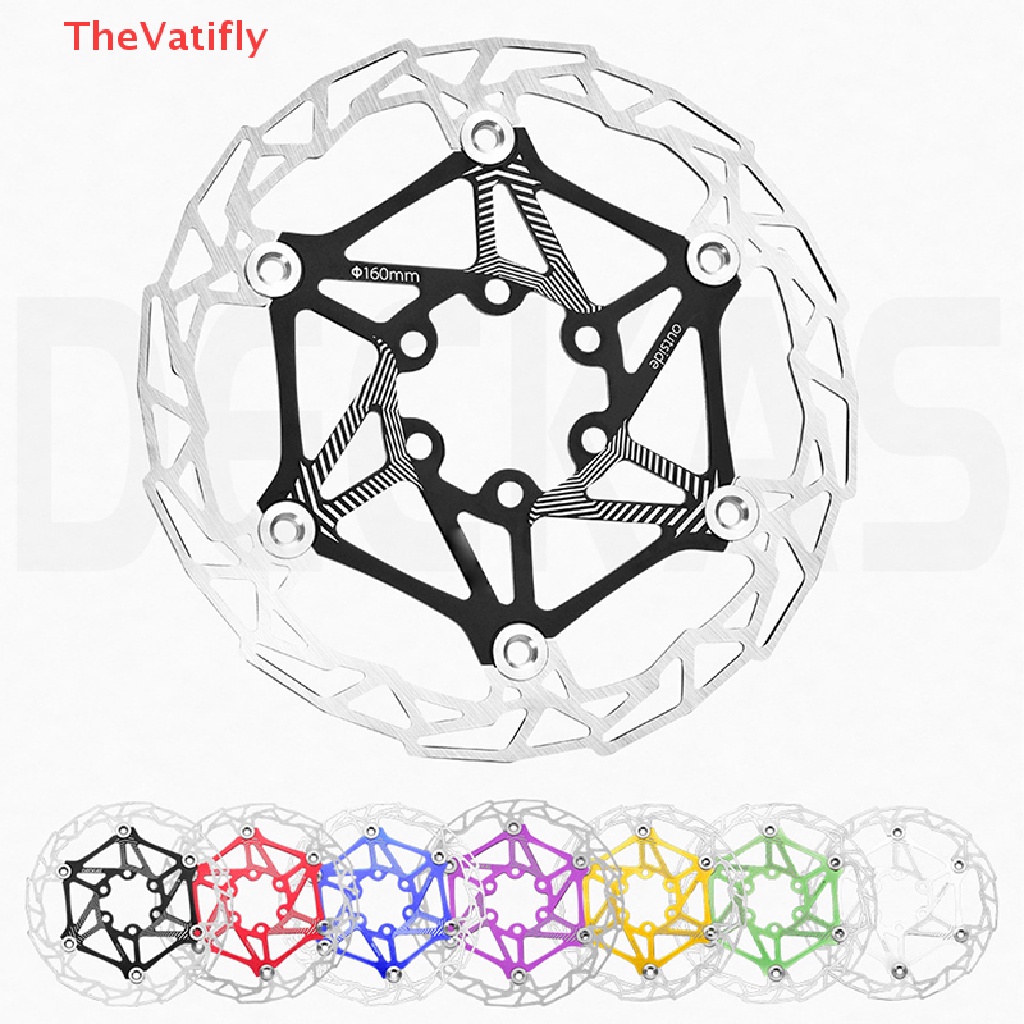 Đĩa Phanh 6 Bu Lông Siêu Nhẹ 82g CNC 6 Inch 160MM Chuyên Dụng Cho Xe Đạp Leo Núi Có 4 Màu