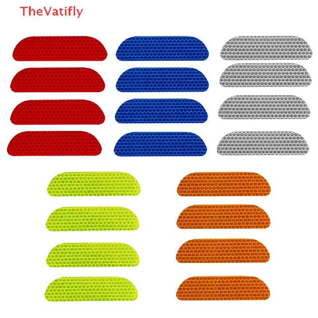 Bộ 4 Miếng Dán Phản Quang Cảnh Báo Nhắc Nhở Mở Cửa Tránh Va Chạm Tiện Dụng