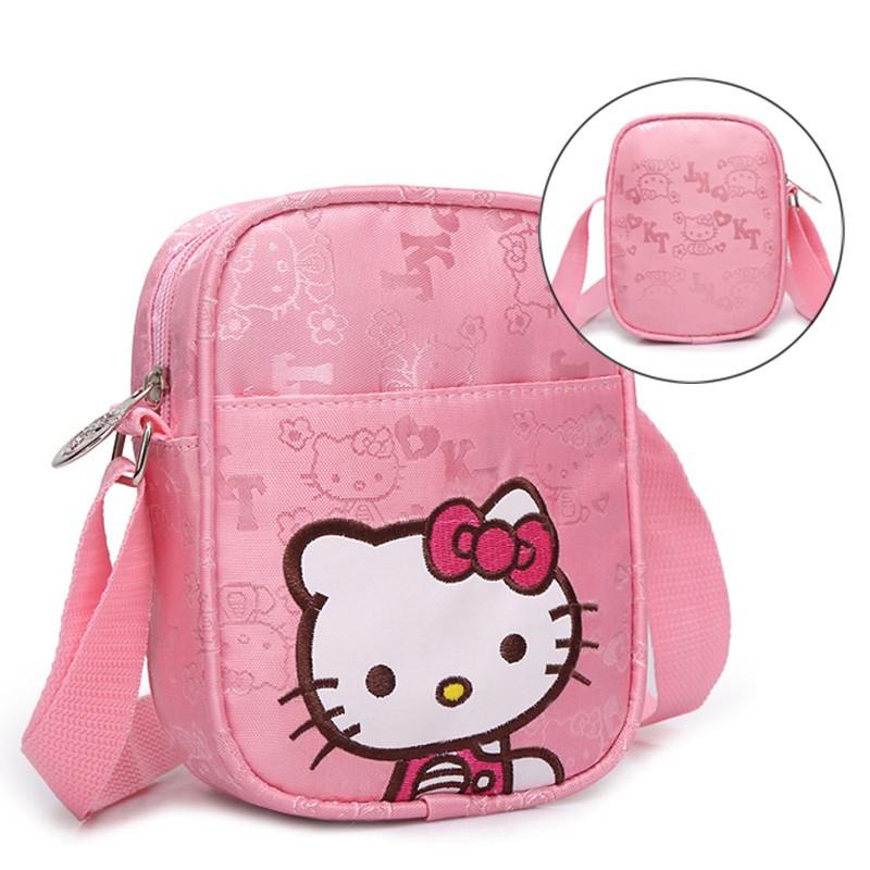 Balo Đi Học Họa Tiết Hoạt Hình Hello Kitty Đáng Yêu Thời Trang Hàn Quốc Cho Trẻ Em