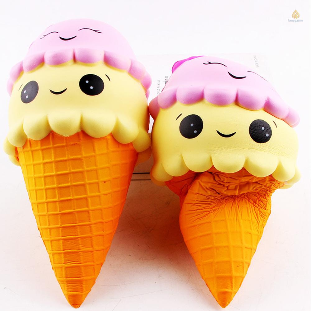 Đồ chơi squishy Giảm Stress Hình Cây Kem Ốc Quế Dễ Thương Cho Bé