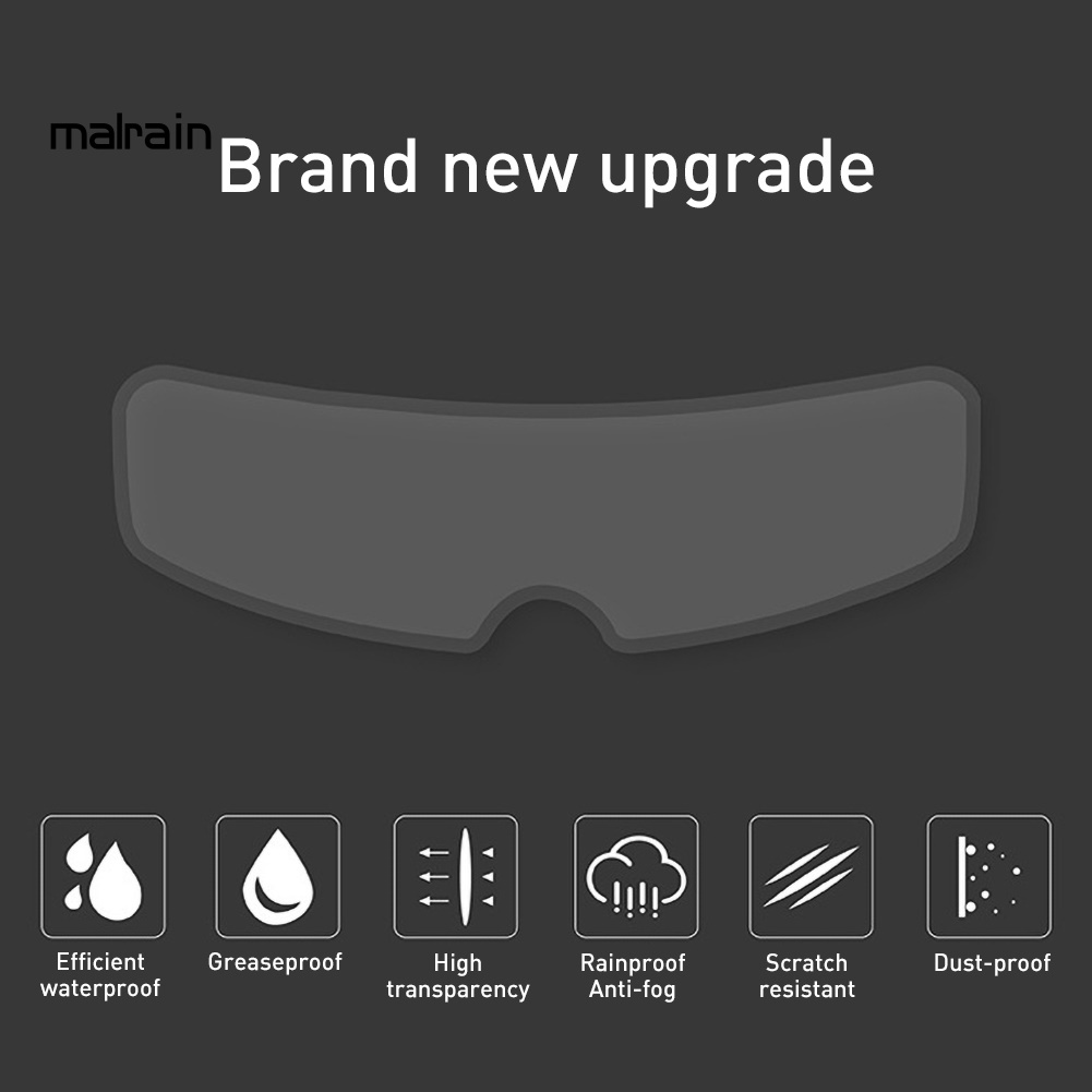 Miếng Dán Trong Suốt Chống Sương Mù Cho Mũ Bảo Hiểm Xe Máy