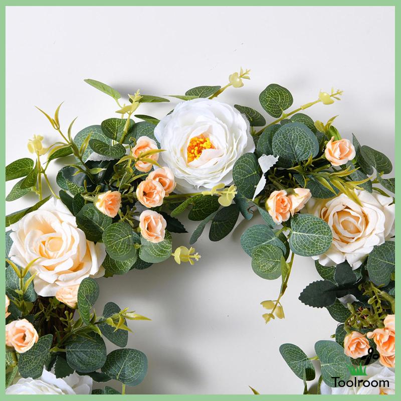 Vòng Hoa Bằng Lụa Dùng Trang Trí Cửa Nhà Hàng / Tiệc Cưới