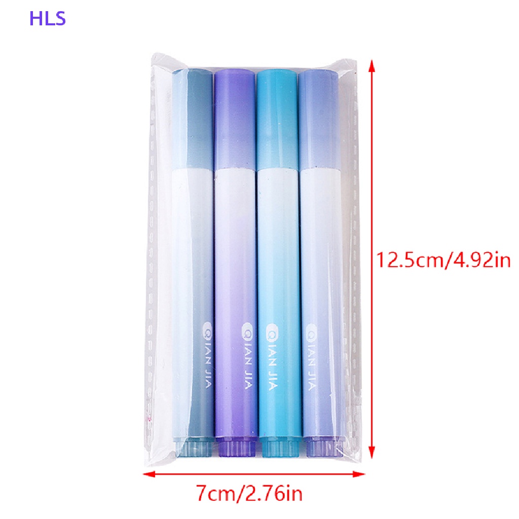 Set 4 Bút Đánh Dấu Sách Ghi Chú Nhiều Màu Dễ Thương